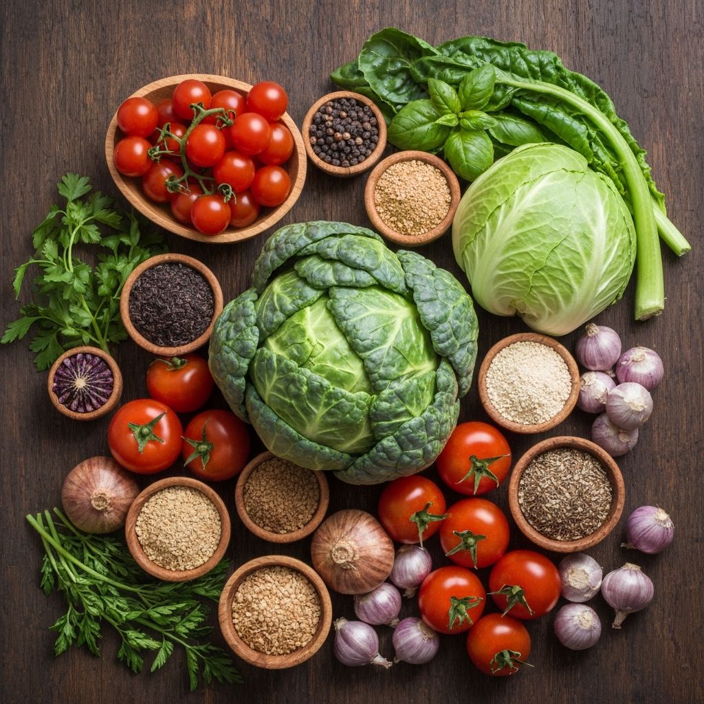 Colorful micronutrient-rich vegetables and fruits